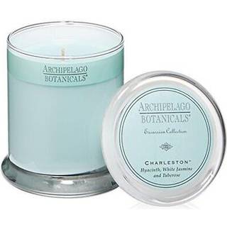 Archipelago Botanicals Charleston Glass Jar Candle Jasmine Tuberose og Hyacinth Duft Ledningsfri lys Wicks br?nder ca. 60 timer (8,6 oz)
