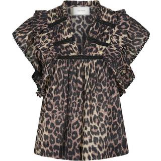 Neo Noir - Jayla Leo Voile Top - Leopard