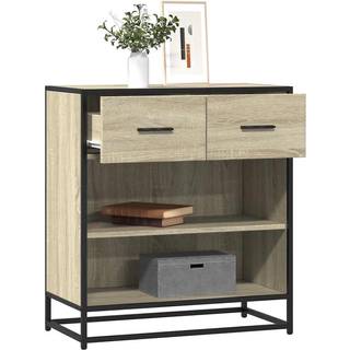 Skuffeskab 68X35X76 Cm Konstrueret Træ Etræsfarve - Sonoma-eg