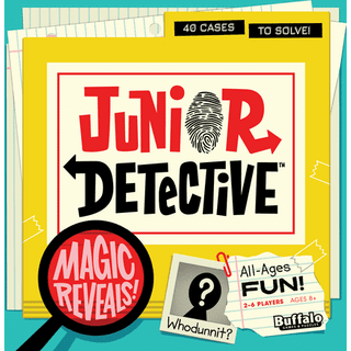 Buffalo Games: Junior Detective – 40 whodunnit-sager for alle aldre med spionskikkert, spejl-kodekort og ledetråde