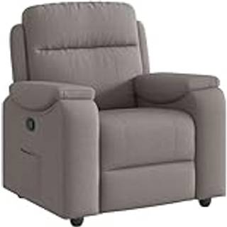 lænestol stof gråbrun