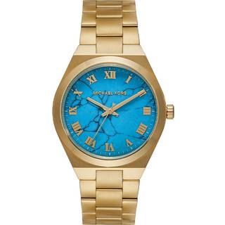 Michael Kors MK7460 Lennox Blå/Gul guldtonet stål Ø37 mm