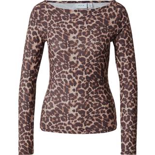 Vileoa Leopardprint Top Med Lange Ærmer