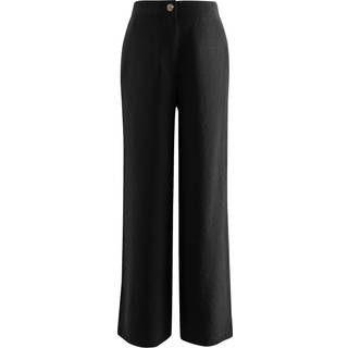 Next Black Smoothing Ponte Jersey Wide Leg Trousers