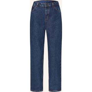 Relaxed fit jeans i vasket blå denim