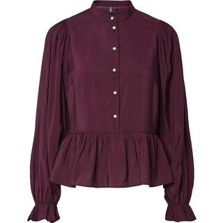 Pcnessa Peplum Langærmet Bluse