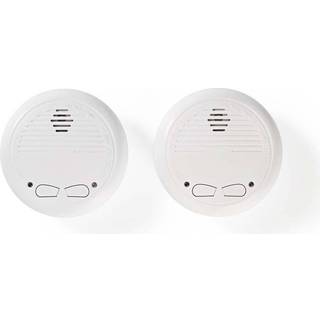 Nedis - Røgalarm | Batteri | Batteri levetid op til: 1 År | Kan parres | EN 14604 | Med testknap | 85 dB | ABS | Hvid - DTCTSC10WT2