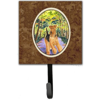 """" Caroline's Treasures SS8208SH4 Airedale Leash Holder eller Key Hook Small Multicolor """"