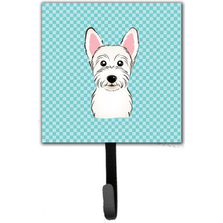 """" Caroline's Treasures BB1164SH4 Checkerboard Blue Westie Leash eller Key Holder Small Multicolor """"