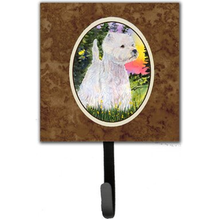 """" Caroline's Treasures SS1067SH4 Westie Leash Holder eller Key Hook Small Multicolor """"