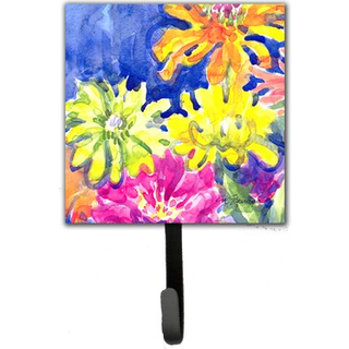 """" Caroline's Treasures 6122Sh4 Flower Leash Holder eller Key Hook Small Multicolor """"