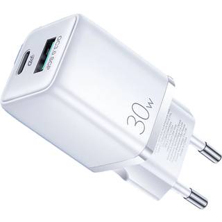 SiGN Mini Hurtigoplader USB & USB-C, PD & Q.C3.0, 3A, 30W - Hvid