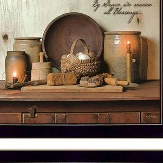 S?t med to af Grace 1 Black Framed Print Wall Art