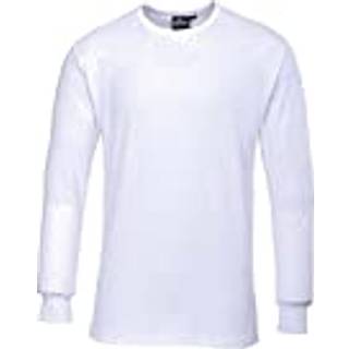 Termo langærmet t-shirt - Hvid (Størrelse: S)