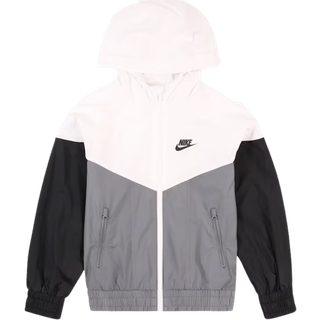 Nike Sportswear Windrunner Repel-hættejakke til større børn - hvid - L
