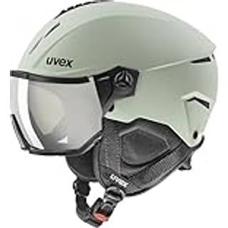 Uvex Instinct Visor, skihjelm med visir, lysegrøn
