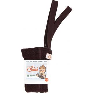 Silly Silas GOTS Teddy Fodsløse Strømpebukser Chocolate Brown 6-12 Months  Brun  6-12 måneder  Unisex