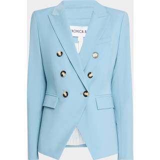Veronica Beard Miller wool-blend blazer - blue - 4 XS