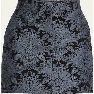 Max Mara Pomezia wool-blend jacquard miniskirt - blue - XXS