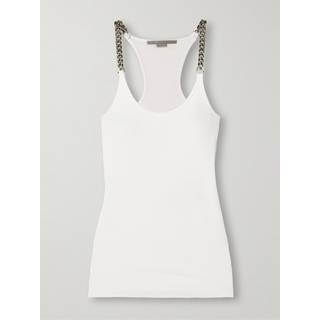 Stella McCartney Cotton-blend tank top - black - XL