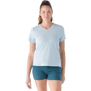 Smartwool Women's Perfect V-Neck Tee Merino-shirt Damer størrelse L farve grå
