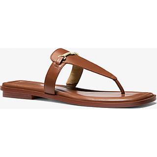 MK Lena Leather T-Strap Sandal - Brown - Michael Kors - EU 38
