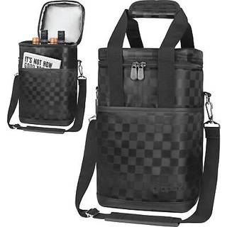 opux vinpose 4 flaske vink?ler taske isoleret vin tote b?rer til rejse picnic Byob l?kageligt polstret b?rbar vinflaske taske til vinelskere gave