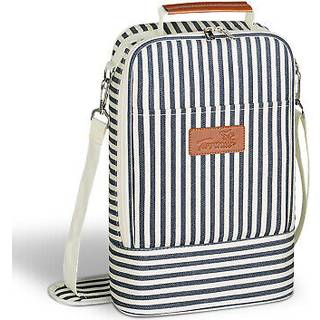 Tirrinia Isoleret 2 flaske vin gave tote taske - vin tumbler glas k?ligere transport?r til BYOB restauranter vin smag rejse park strand stor vin