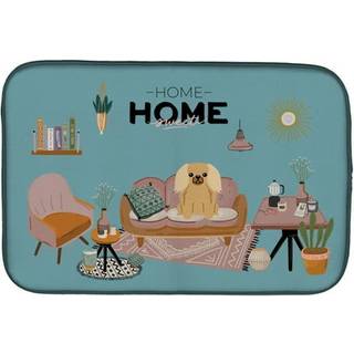 """" Caroline's Treasures CK7949DDM Fawn Sable Pekingese Sweet Home Dish-Drying-Mats 14 X 21 Multicolor """"