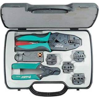 Pro'Skit 500-001 Coax Crimping Kit Crimp Frame 5 Dies Rotary Stripper Multi One Størrelse