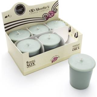 Bayberry Fir Soja Votive Candle - Duftende med naturlige duftolier - 6 Green Natural Votive Candle Refills - Christmas & Holiday Collection