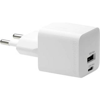 DBRAMANTE1928 Wall Charger - USB-C+USB-A 25W+18W EU, White