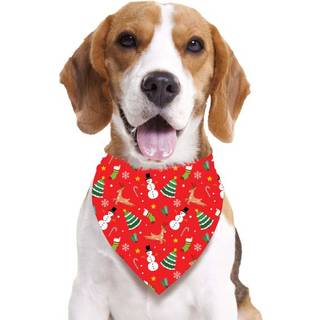 Rødt jule tørklæde til hunde