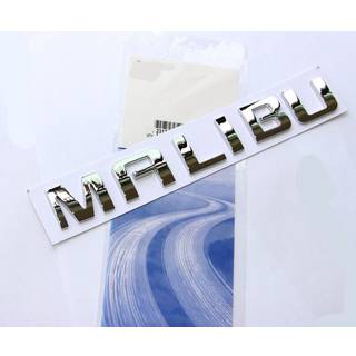 Yoaoo 1x OEM Malibu Navneplade ABS BREV Emblem Badge Udskiftning til Malibu Glossy (Chrome)