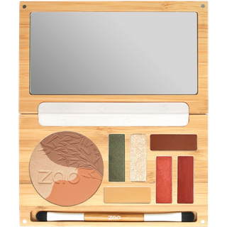 Zao Ansigt Rouge & Highlighter Terra Toscana Palette Mosaic Powder 357 + Compact Blush + Shine Up Powder + Pearly Eyeshadow + Matte Eyeshadow 222 + 223 + Ultra-Shiny Eyeshadow + Cream Lipstick 406 + Cream Lip Gloss 407 1 Stk. (434,00 kr / 1 stk.) - 1 Stk.