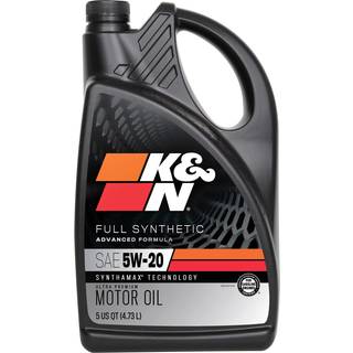 K&N motorolie: 5W-20 syntetisk motorolie: Premium beskyttelse Hj kilometertal 5 Quarts