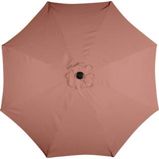 Miami parasol Ø300cm - Sort/clay brown
