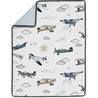 Sweet Jojo Designs Vintage flydreng Baby krybbe Sengest til brnehavevrelse Tppe monteret lagen Nederdel Ble Stacker 4 stk Gr Grn Bl Hvid G