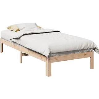 Sengeramme Uden Madras Massivt Fyrretræ - Naturfarvet / 80 x 200 cm