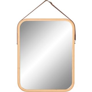 Vægspejl Home ESPRIT Natur Basis 35 x 2 x 45 cm