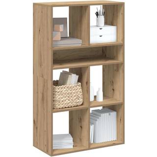 bogskab 66x31x112 cm konstrueret træ kunsteg