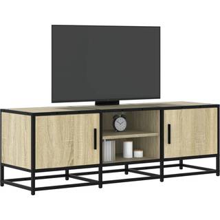 Tv-Bord 100X35X41 Cm Konstrueret Træ Og Metal - 120 cm / Sonoma-eg