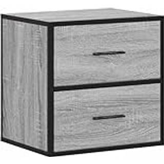 Væghængte Sengeborde 40X31X39,5 Cm Etræsfarve - 1 / Grå sonoma-eg