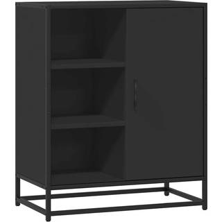 Skænk 62X35X76 Cm Konstrueret Træ Etræsfarve - Sort