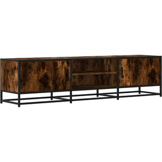 Tv-Bord 100X35X41 Cm Konstrueret Træ Og Metal - 160 cm / Røget eg