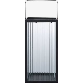 Almonte Lanterne, sort metal med glas