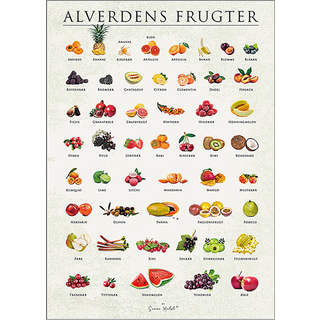 Plakat Alverdens Frugter