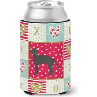 """" Caroline's Treasures CK5620CC Black German Rex Cat Love Can eller flaske Hugger Cold-Beverage-Koozies Multicolor """"