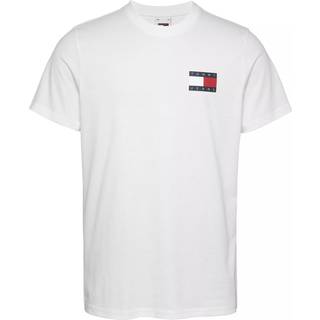 Tommy Jeans Tommy Jeans White Slim 100% Cotton Essential Flag T-Shirt