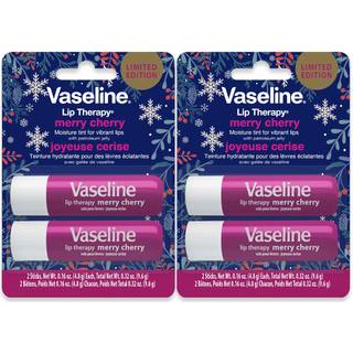 Vaseline Lip Therapy Stick Twin Pack - Merry Cherry Holiday Limited Edition (2-pack)